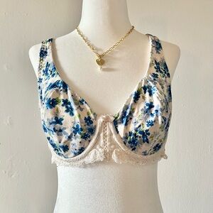 gorgeous floral lace wide strap bra🌟